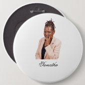 Badge Rond 15,2 Cm Round Button for her (Devant & derrière)