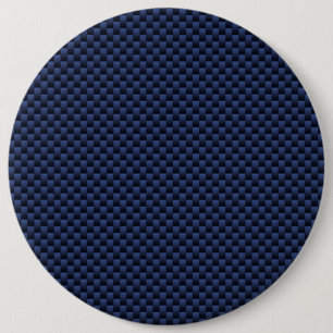 Badge Rond 15,2 Cm Royal Blue Automotive Carbon Fiber Tressage d'impr