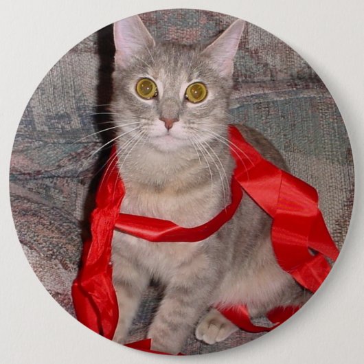 Badge Rond 15,2 Cm Rubans (Devant)