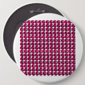 Badge Rond 15,2 Cm Ruby Gemstone Art, Rouge (Devant & derrière)