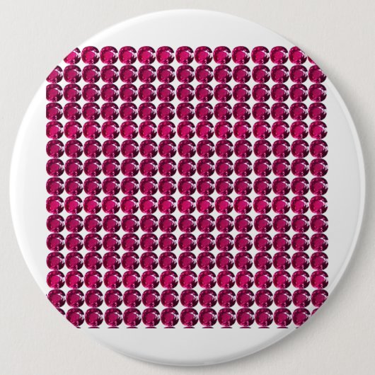 Badge Rond 15,2 Cm Ruby Gemstone Art, Rouge (Devant)