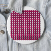 Badge Rond 15,2 Cm Ruby Gemstone Art, Rouge (En situation)