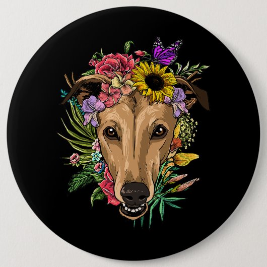 Badge Rond 15,2 Cm Sa Tombe Yall mignonne Poodé Automne Feuilles Auto (Devant)