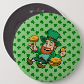 Badge Rond 15,2 Cm Saint Patrick (Devant & derrière)