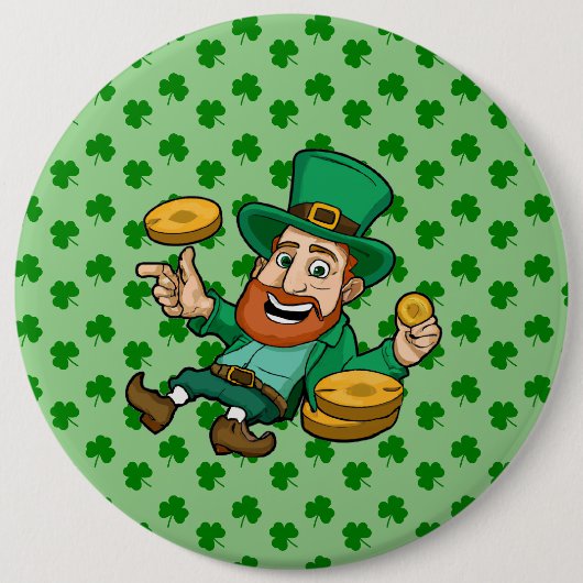 Badge Rond 15,2 Cm Saint Patrick (Devant)