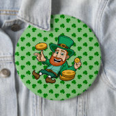 Badge Rond 15,2 Cm Saint Patrick (En situation)