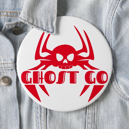 Badge Rond 15,2 Cm Saison Éffrayante de Ghost Go (En situation)