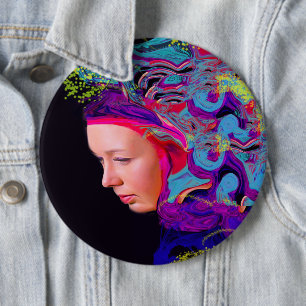 Badge Rond 15,2 Cm Saisons de votre bouton mental