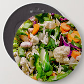 Badge Rond 15,2 Cm Salade mixte (Devant & derrière)