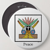 Badge Rond 15,2 Cm Salome Peace (Devant & derrière)