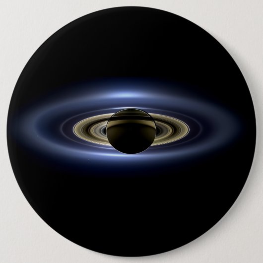Badge Rond 15,2 Cm Saturne a éclipsé le Soleil depuis l'orbiteur Cass (Devant)