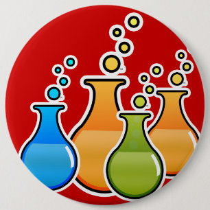 Badge Rond 15,2 Cm Science