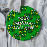 Badge Rond 15,2 Cm Science des motifs de l'ADN personnalisé<br><div class="desc">BOUTONS SCIENTIFIQUES & BADGES. Personnalisez le message. Boutons et badges d'inspiration scientifique cool et tendance conçus pour tous les scientifiques,  professeurs de sciences,  étudiants en sciences,  bref,  n'importe quel geek de science dans votre vie (et qui vous inclut)! Conçu par Science Geekness© à l'adresse http://www.zazzle.com/sciencegeekness*</div>