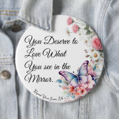 Badge Rond 15,2 Cm Self Joy (En situation)