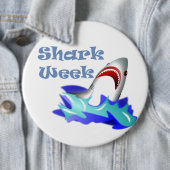 Badge Rond 15,2 Cm Semaine du requin (En situation)