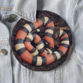 Badge Rond 15,2 Cm Serpent de lait de Pueblan (En situation)