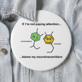 Badge Rond 15,2 Cm Si je ne fais pas attention... (En situation)