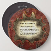 Badge Rond 15,2 Cm Signes De La Terre (Devant & derrière)