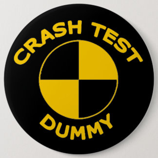Badge Rond 15,2 Cm Simulacre d'essai d'accident