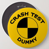Badge Rond 15,2 Cm Simulacre d'essai d'accident (Devant & derrière)