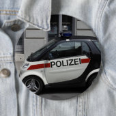 Badge Rond 15,2 Cm Smart Polizei Auto (En situation)