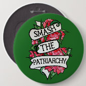 Badge Rond 15,2 Cm Smash le patriarcat (Devant & derrière)