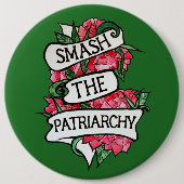 Badge Rond 15,2 Cm Smash le patriarcat (Devant)