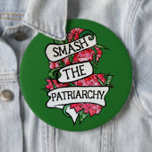 Badge Rond 15,2 Cm Smash le patriarcat (En situation)