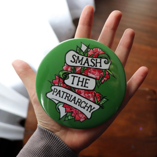 Badge Rond 15,2 Cm Smash le patriarcat