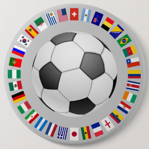 BADGE ROND 15,2 CM SOCCER