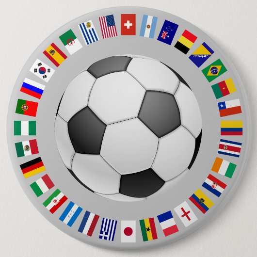 BADGE ROND 15,2 CM SOCCER (Devant)
