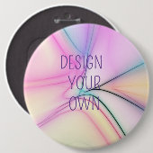 Badge Rond 15,2 Cm Soft Pastel Concevez votre propre (Devant & derrière)
