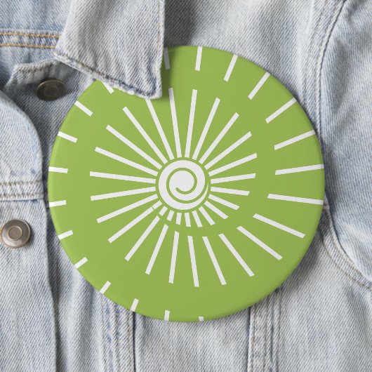 Badge Rond 15,2 Cm Soleil 13 (En situation)