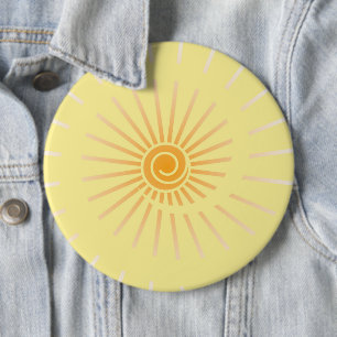 Badge Rond 15,2 Cm Soleil 3