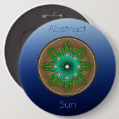 Badge Rond 15,2 Cm Soleil vert (Devant & derrière)