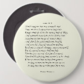 Badge Rond 15,2 Cm Sonnet # 18 par William Shakespeare (Devant & derrière)