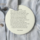 Badge Rond 15,2 Cm Sonnet # 18 par William Shakespeare (En situation)