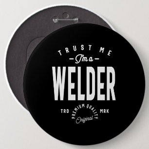 Badge Rond 15,2 Cm Soudeur Titre du travail Cadeau