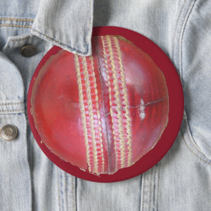 Badge Rond 15,2 Cm Spin Master's Sphere : Une balle de cricket à gauc