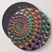 Badge Rond 15,2 Cm Spirale vibrante (Devant & derrière)