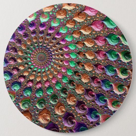 Badge Rond 15,2 Cm Spirale vibrante (Devant)
