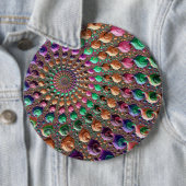 Badge Rond 15,2 Cm Spirale vibrante (En situation)