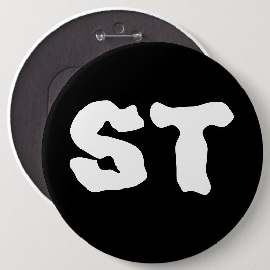 Badge Rond 15,2 Cm St (Devant & derrière)