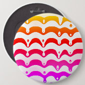 Badge Rond 15,2 Cm Stripes de Jazzy Tropical (Devant & derrière)