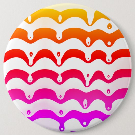 Badge Rond 15,2 Cm Stripes de Jazzy Tropical (Devant)