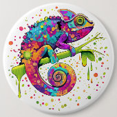 Badge Rond 15,2 Cm Style d'aquarelle des teintures Chameleon (Devant)