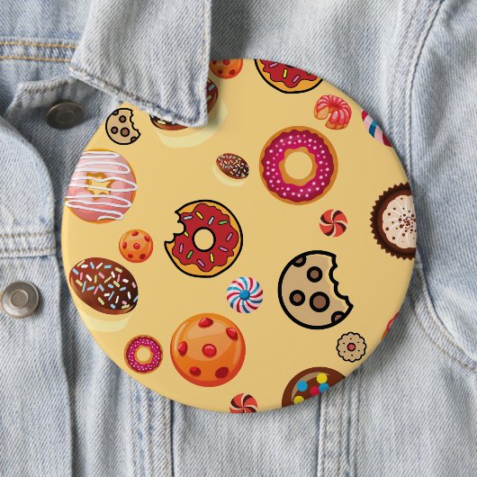 Badge Rond 15,2 Cm Sucres 2 (En situation)