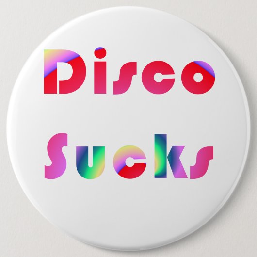 Badge Rond 15,2 Cm Sucs Disco (Devant)