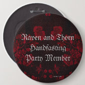 Badge Rond 15,2 Cm Suite Mariage/à main éternelle (Devant & derrière)