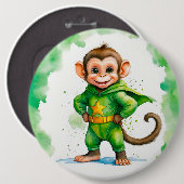 Badge Rond 15,2 Cm Super singe (Devant & derrière)